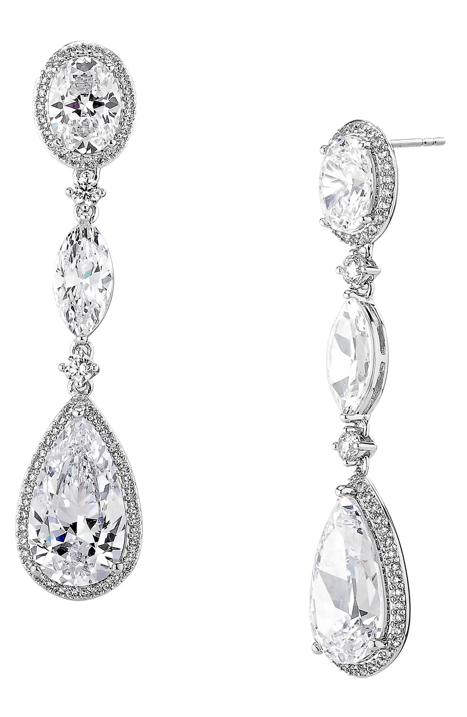 Cubic Zirconia Teardrop Earrings | Nordstrom