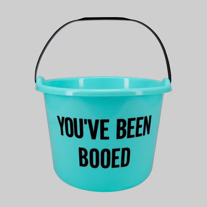 10ct Plastic Boo'ing Bucket Pink/Orange/Purple/Blue- Bullseye's Playground™ | Target