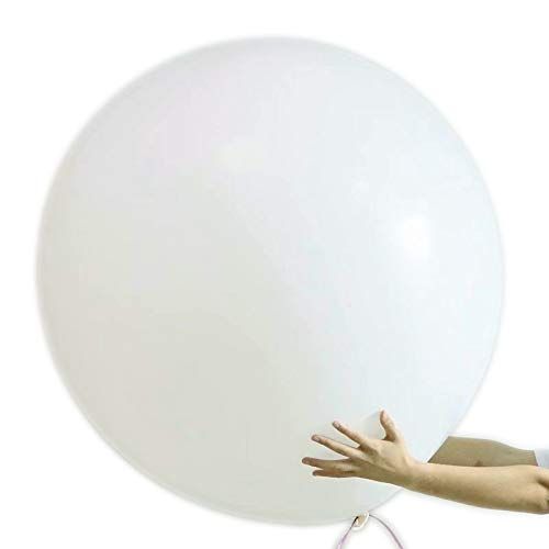 6 Big latex balloons,Giant Balloons 36 Inch white balloons for Birthdays Wedding and Event Decora... | Amazon (US)