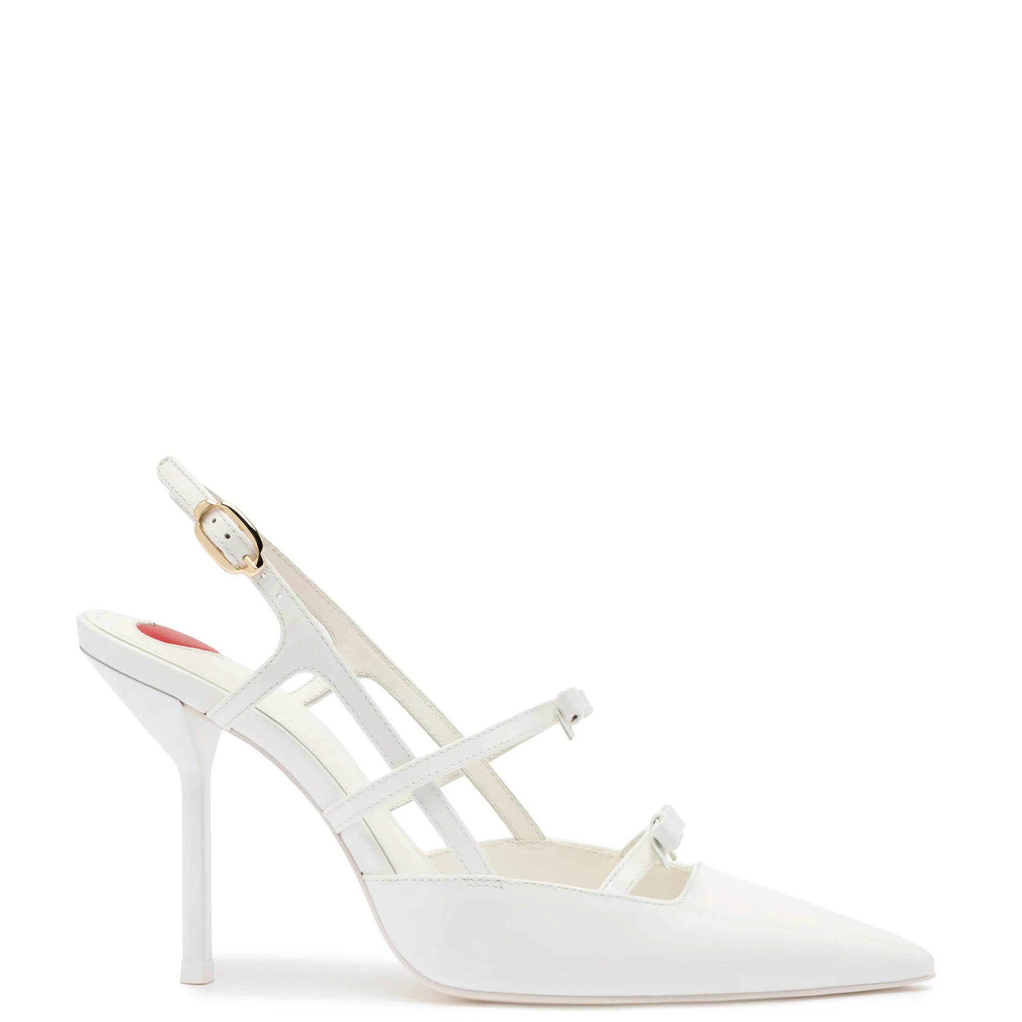 Brooks Pump In White Patent Leather | Larroude