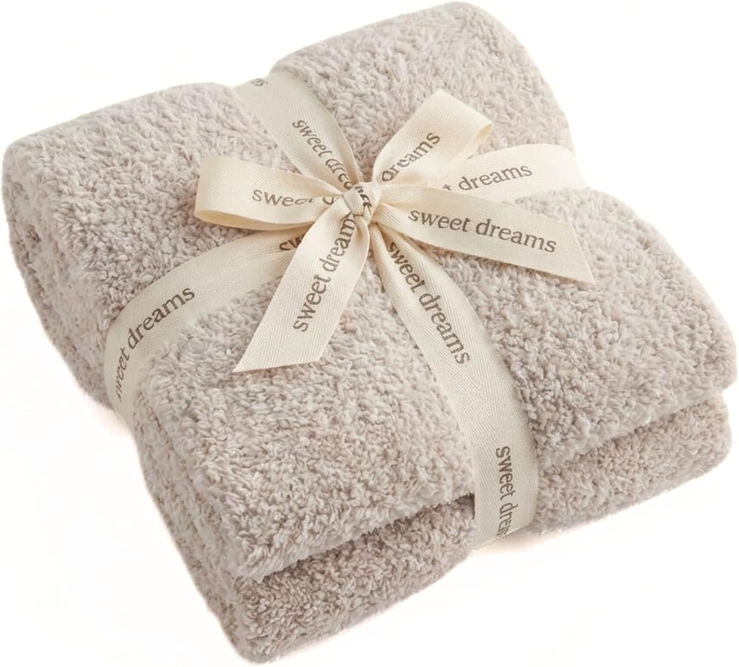 Unboxme Sweet Dreams Cloud Wrap - Ultra Soft & Cozy Stone-Colored Throw Blanket, 54" x 72" Warm Couch Blanket | Amazon (US)