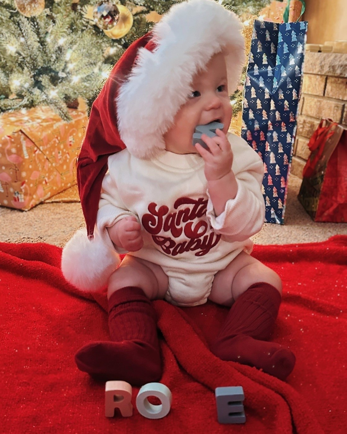 The best gift we've ever received is our silly baby boy 🫶🏽 I can remember very clearly the nights we wished and prayed and weren't sure if we'd ever have a moment like this.  But on May 18th, 2025 we traded away our "Silent Nights" for good. It's been a year of learning lots, loving hard, sleeping none and so many belly laughs we lost count. Happy First Christmas Romey! Love, Mom & Dad

#LTKHoliday #LTKBaby #LTKKids