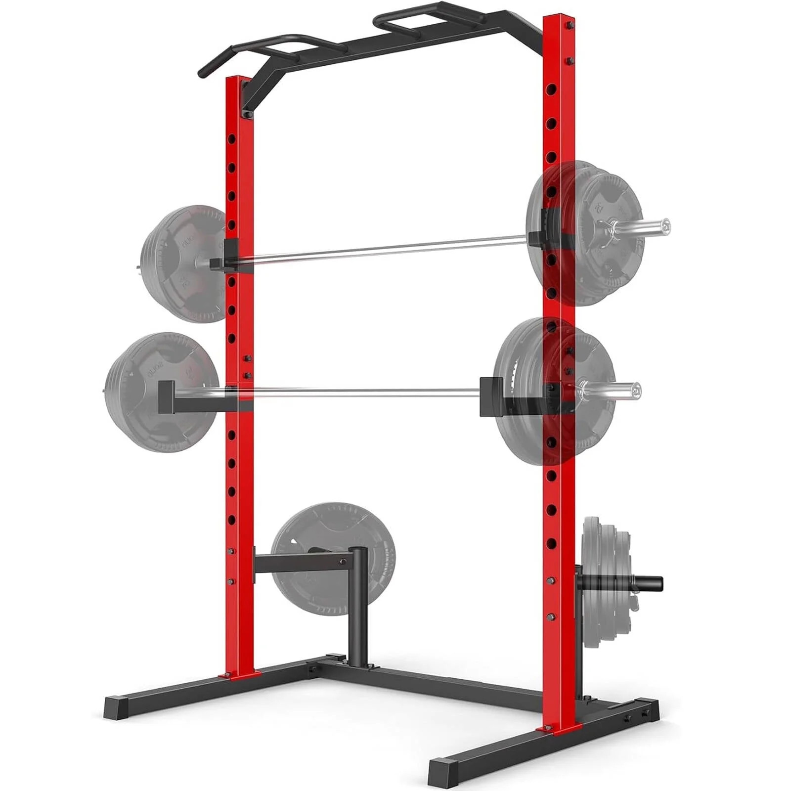 VIBESPARK Squat Rack Power Rack, Multi-Function Adjustable Squat Rack with Pull-up Bar & J-Hooks,... | Walmart (US)