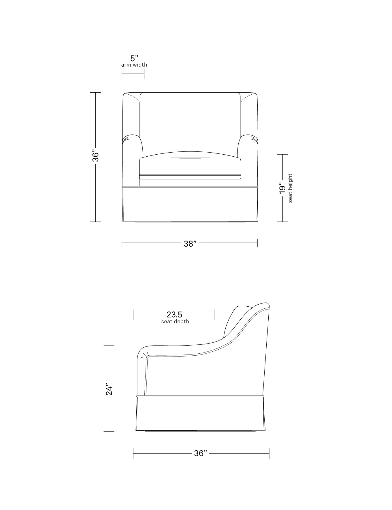 Alexander Swivel Chair | Interior Define