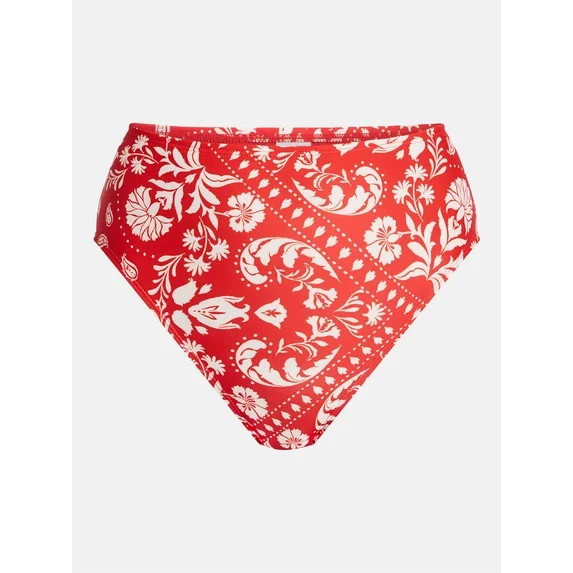Time and Tru Women's and Women's Plus High Waisted Bikini Bottoms, Sizes XS-3X | Walmart (US)