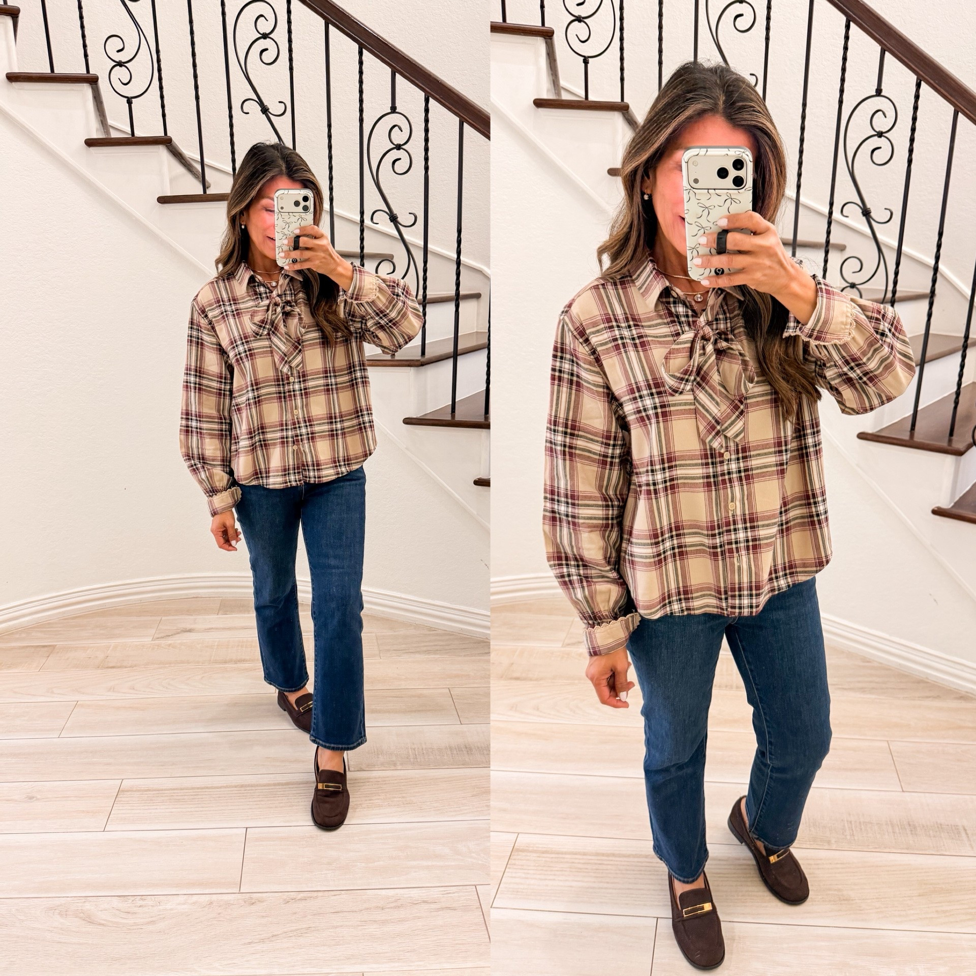I’m 5’2” 118#ish for reference 
Plaid button down shirt in small-I like it loose.
Bootcut jeans fit tts in size 2 short length. If b/w sizes size up.
Loafers fit tts.

Fall Outfits, fall fashion, women over 50, Walmart  finds, over 50 style, midlife fashion, petite fashion,midlife women, affordable fashion, fashion over40, elevated easy outfits, denim, jeans, fall shoes.

#LTKOver40 #LTKmomlife #LTKPetite