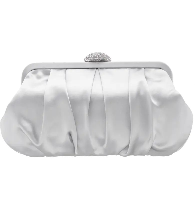 Nina Concord Pleated Satin Frame Clutch | Nordstrom | Nordstrom