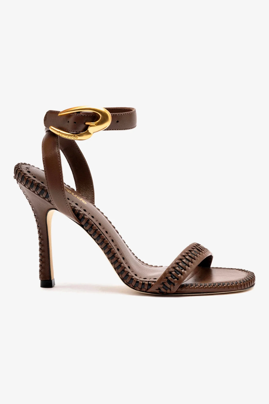 Verona Sandal In Burnt Umber Leather | Larroude