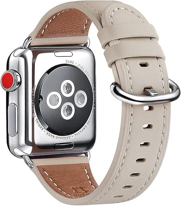 WFEAGL Compatible with Apple Watch Band 41mm 40mm 38mm 45mm 46mm 44mm 42mm Women, Top Genuine Lea... | Amazon (US)