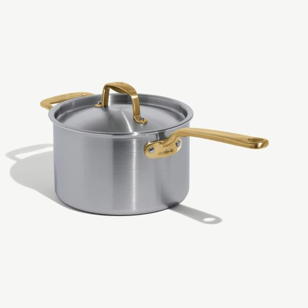 Stainless Steel Saucepan | 4 QT | Made In | Made In Cookware