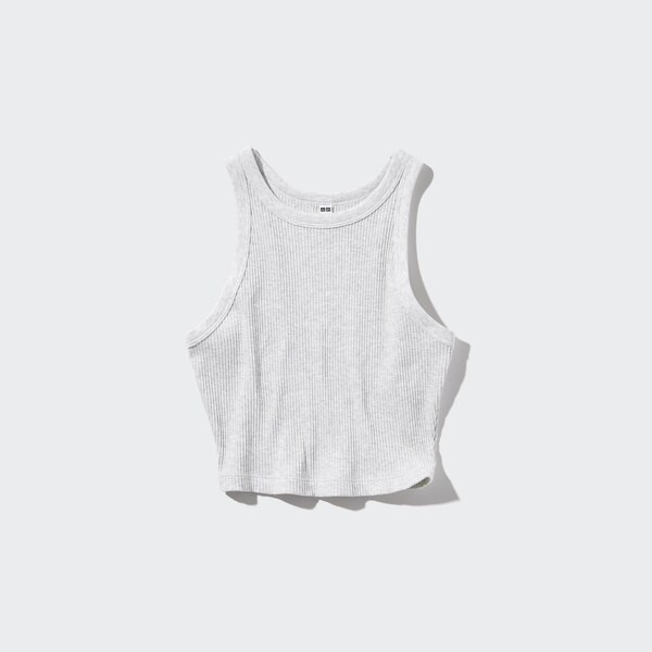 Ribbed Cropped Tank Top | UNIQLO (US)