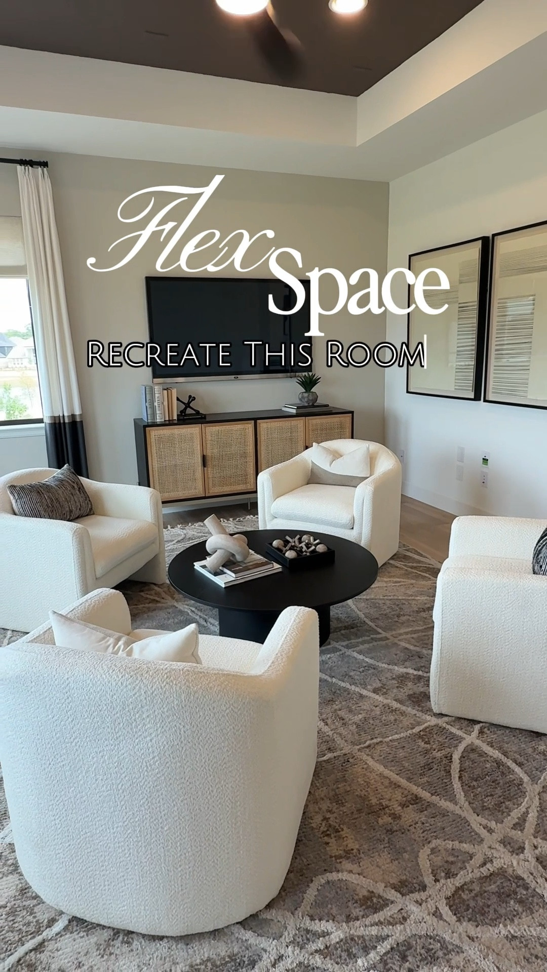Flex spaces are the newest room in a home! Unsure how to decorate yours… check out this look for less! 

#LTKHome