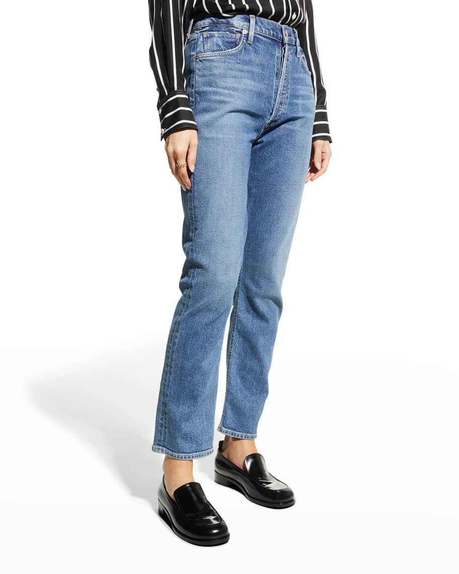 Citizens of Humanity Charlotte High-Rise Straight Jeans | Neiman Marcus