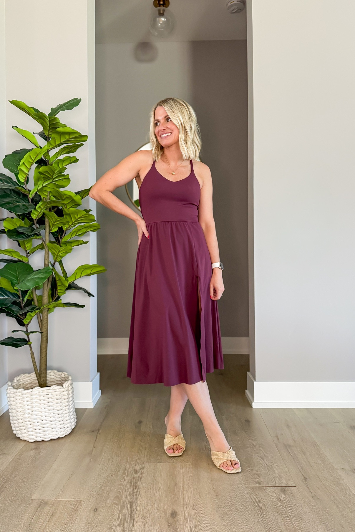 This burgundy athletic dress from @Halara is perfect for fall if you live somewhere warm! 🍂. I’m wearing an xsmall! #gifted #LTKStyle

#LTKOver40 #LTKSeasonal #LTKPetite