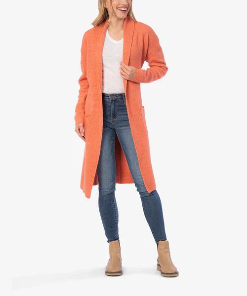 Vivianne Cozy Long Duster Cardigan (Clay) | Kut From Kloth