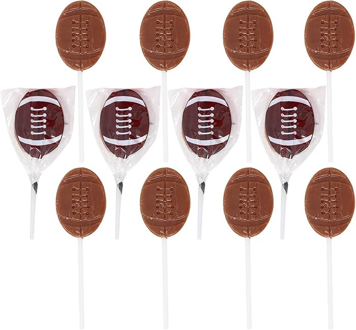 Football Lollipops -12 Pk Individually Wrapped Sport Sucker Pops - Football Party Supplies for Fo... | Amazon (US)