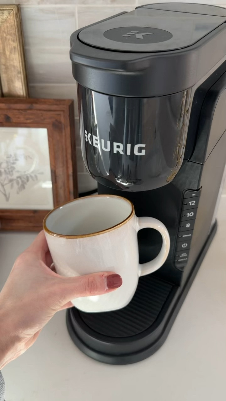 I am in love with these milky color golden rimmed coffee/tea mugs — fits perfectly under a Keurig! 

#Amazonhome
#Amazonkitchen

#LTKHome