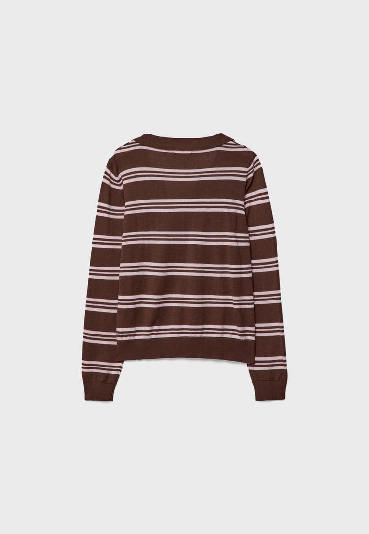 Polo en maille à rayures | Stradivarius (FR)