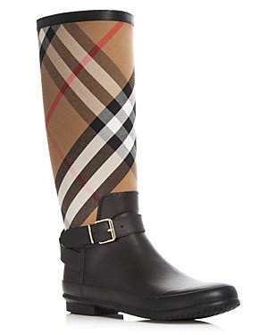 Burberry Women's Simeon Signature Check Rain Boots | Bloomingdale's (US)
