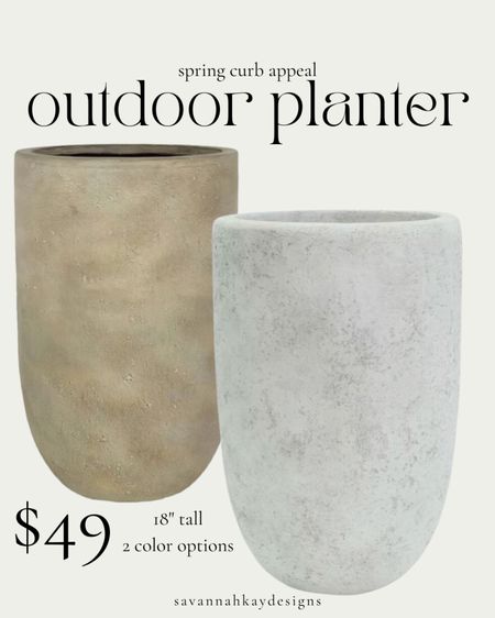 Outdoor planters for all the flowers and trees coming because I am so ready for spring! 

#lowes #planter #home #spring 

#LTKstyletip #LTKfindsunder50 #LTKhome