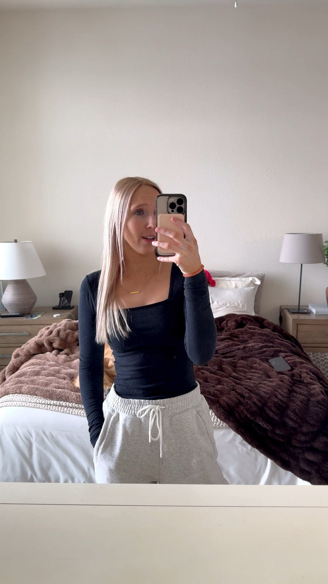 Grwm this morning working from home as a content creator 💕

I live in these grey sweatpants from Abercrombie! Sized up to a small for a baggy fit.

Black square neck bodysuit - size XS, originally from Abercrombie but Quince has a similar option!

Linking some of our bedroom decor below too!

Lounge outfit, comfy outfit, grwm outfit, cozy outfit idea, black bodysuit, Abercrombie outfit

#LTKSeasonal #LTKdayinmylife #LTKgrwm