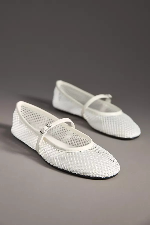 Mika Mesh Mary Jane Flats | Anthropologie (US)