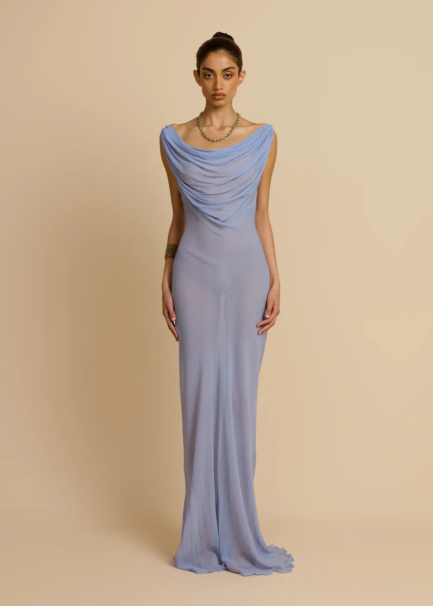 JORDANA DRESS SKY BLUE | ARCINA ORI
