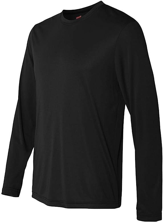 Hanes Sport Men's Long-Sleeve T-Shirt Pack, Cool DRI Moisture-Wicking Performance T-Shirts, Perfo... | Amazon (US)