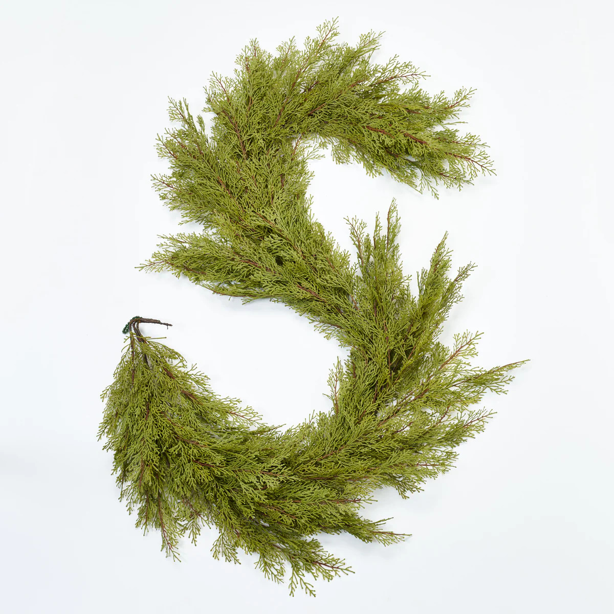 Real Touch Cedar Christmas Holiday Front Door Garland Classic Winter Greenery Table Runner | Darby Creek Trading