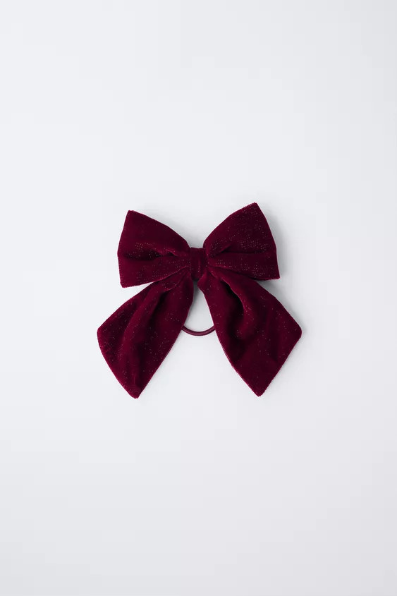 HAARGUMMI MIT SAMTSCHLEIFEN UND GLITZERDETAILS | Zara DE