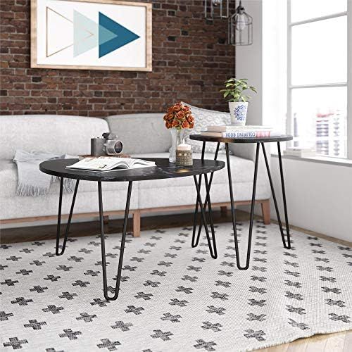 Novogratz Athena, Black Marble Nesting Tables | Amazon (US)