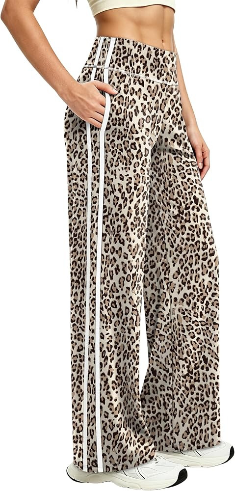 Alaroo Women's Pants Wide Leg High Waist with Pockets Loose Stretch Casual | Amazon (US)
