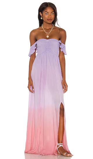 Hollie Maxi Dress in Pink Violet Ombre | Revolve Clothing (Global)