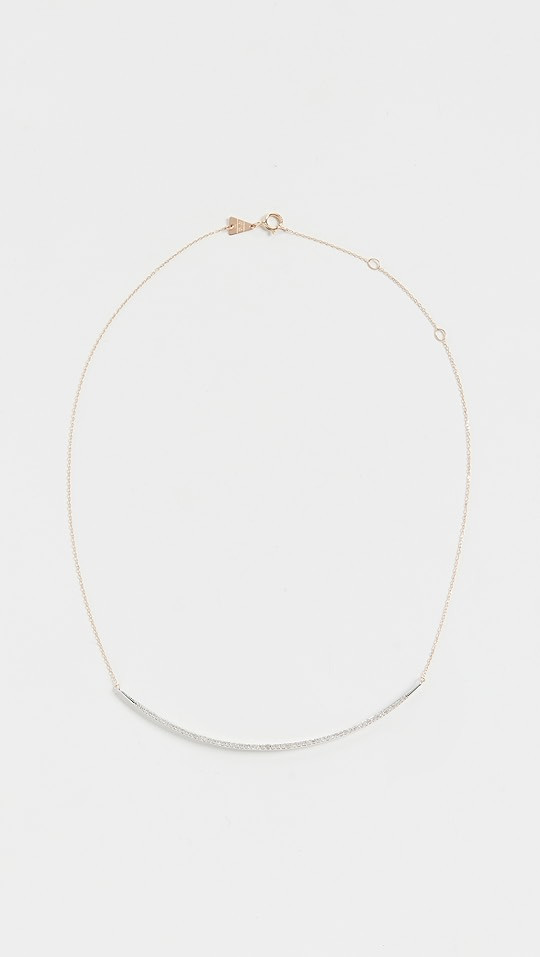 14k Gold Pave Curve Collar Necklace | Shopbop