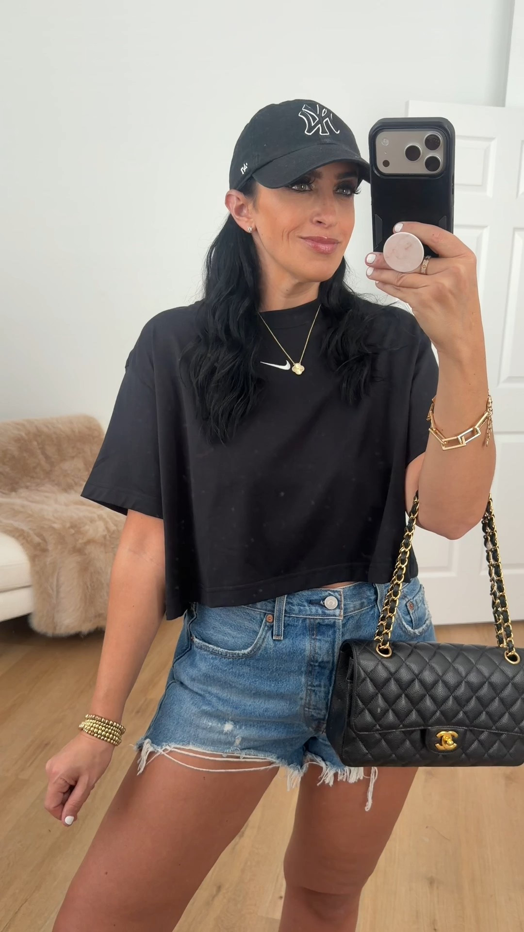 Women's Loose Short-Sleeve Cropped T-Shirt
