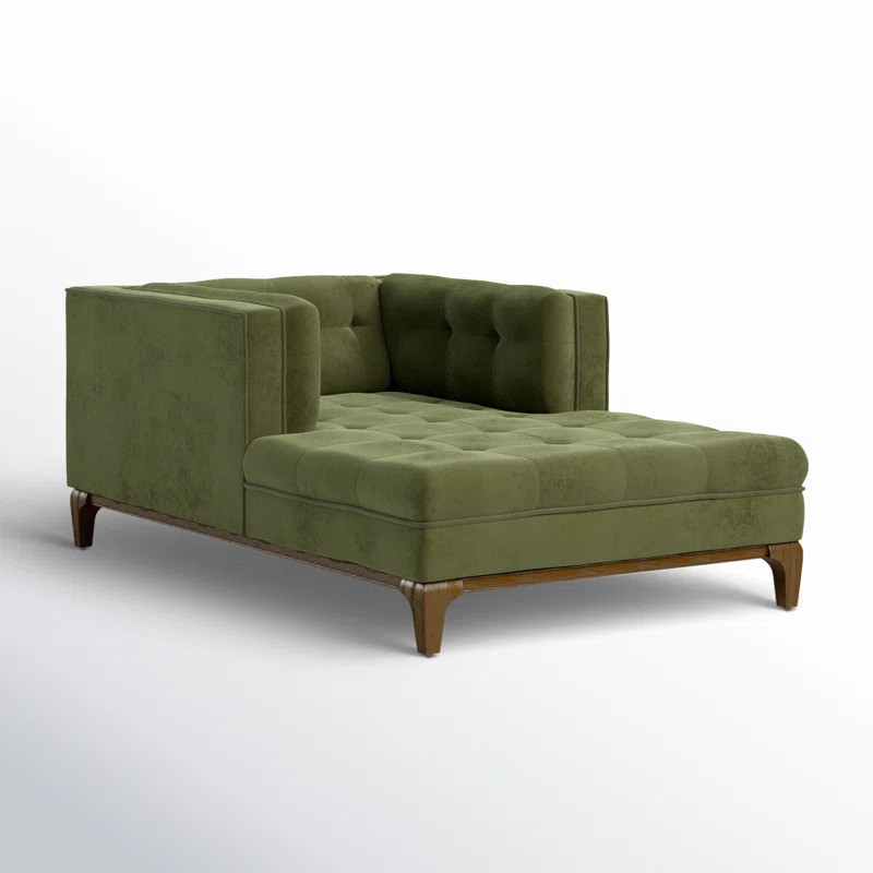 Bari Velvet Chaise Lounge | Wayfair North America