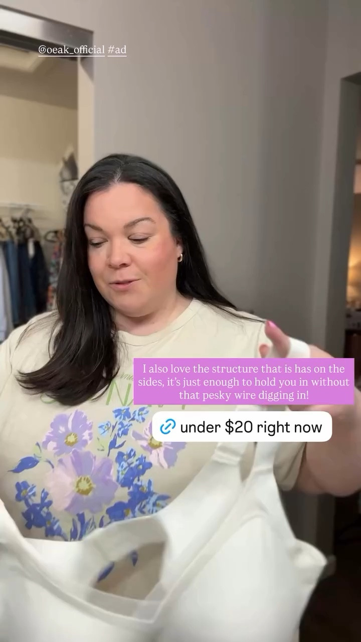 I also love the structure that is has on the sides, it’s just enough to hold you in without that pesky wire digging in!  @oeak_official #ad