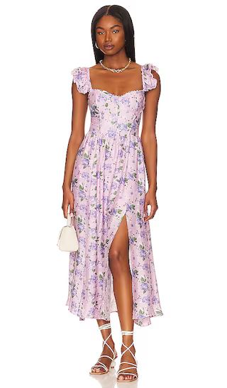 Wedelia Dress in Purple Floral | Spring Dress | Revolve Dress | Revolve Wedding Guest #LTKwedding  | Revolve Clothing (Global)