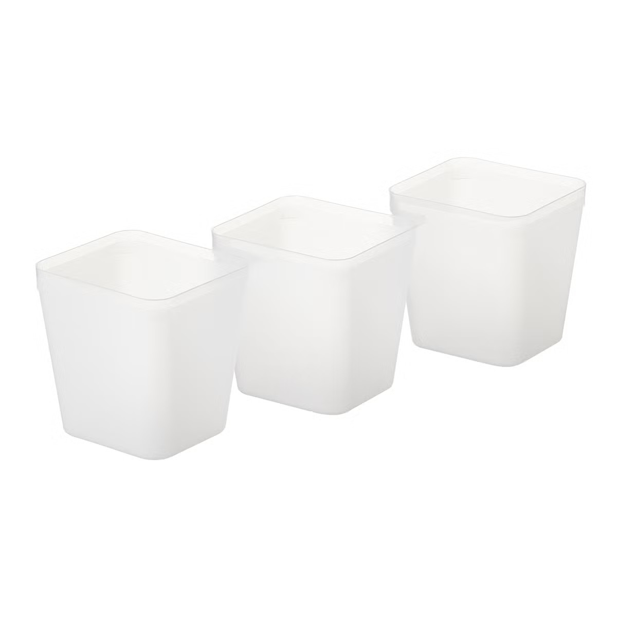 3-Tier Cart Tall Organizer Translucent Pkg/3 | The Container Store