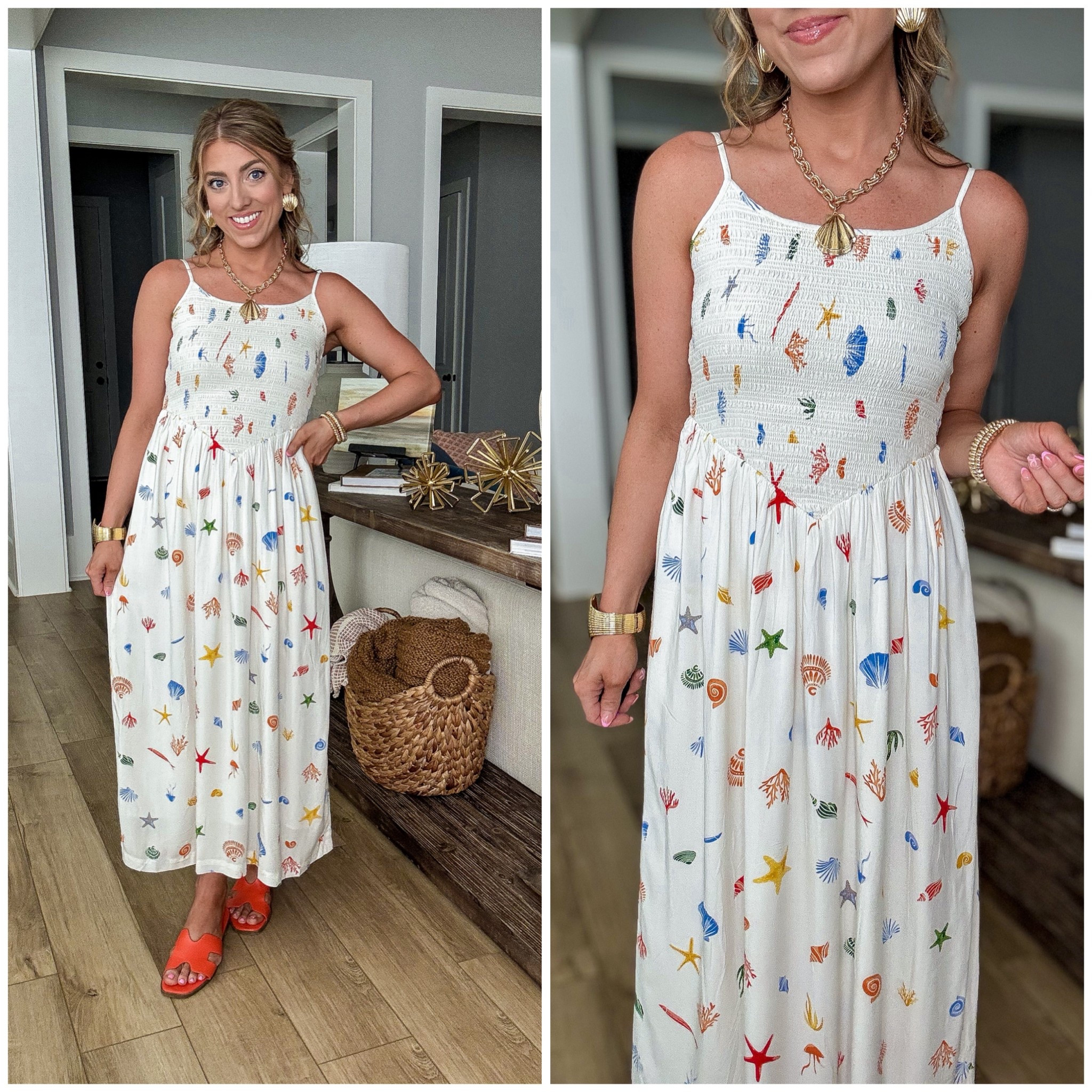 Obsessed with this target dress 😍 y’all it’s SO good! Only $35. Runs TTS. Adjustable straps, pockets, and it’s lined! The coastal print is everything 🐚

LTK summer edit. Target style. Costal style. 

#LTKFindsUnder50 #LTKStyleTip #LTKSummerEdit
