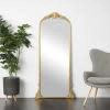 Bayberry Lane Arched Baroque Floor Mirror, Gold | Ashley Homestore