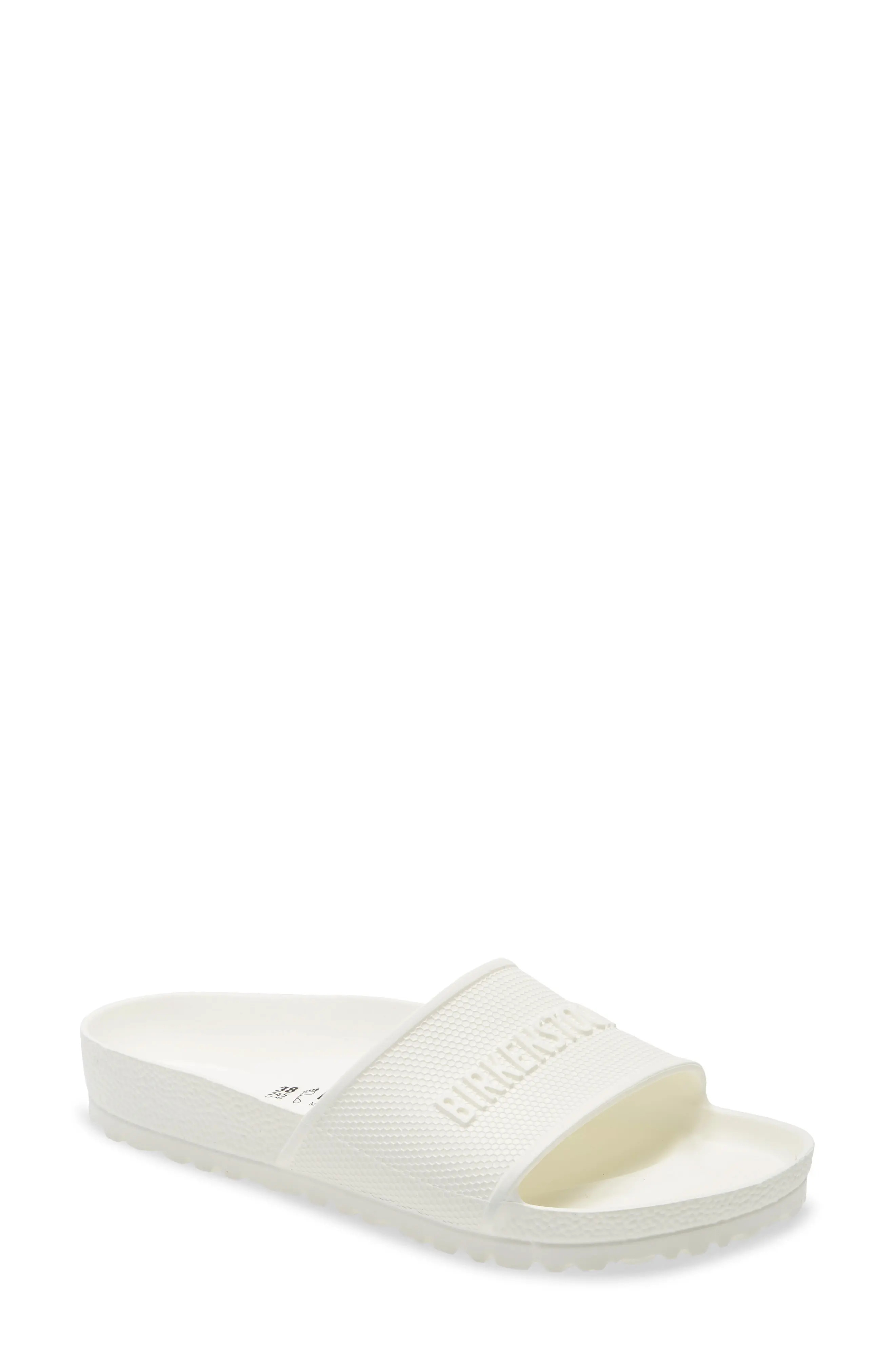 Birkenstock Barbados Slide Sandal in White at Nordstrom, Size 8-8.5Us | Nordstrom