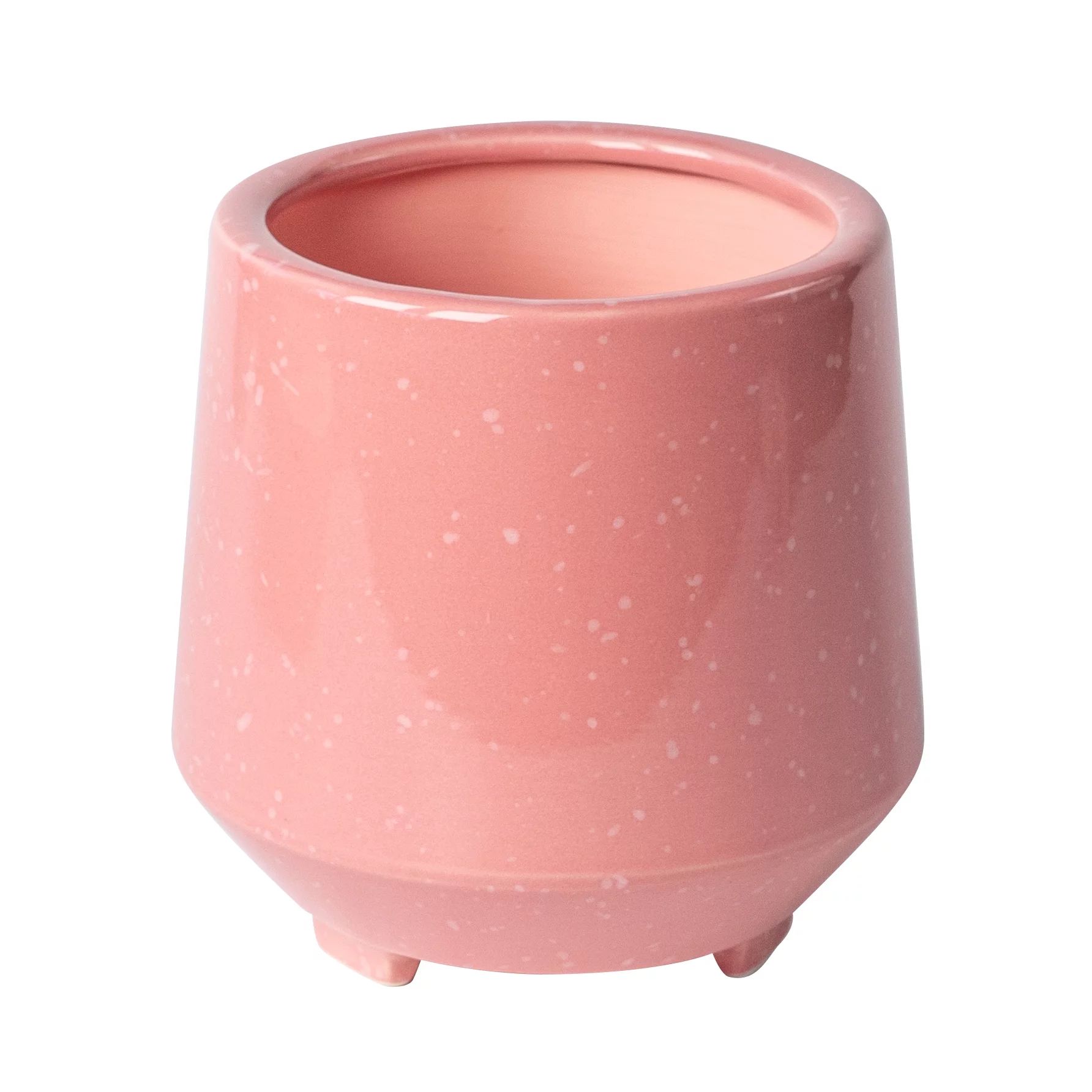 Better Homes & Gardens Pottery 6" Keiran Ceramic Planter,Pink | Walmart (US)