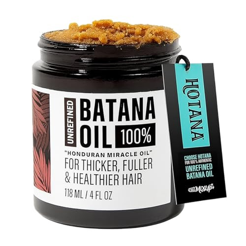 Unrefined Batana Oil for Hair Growth - Authentic & Organic Dr Sebi Batana Hair Mask from Honduras - Natural Hair Growth Oil - 4 Ounce Jar | Amazon (US)