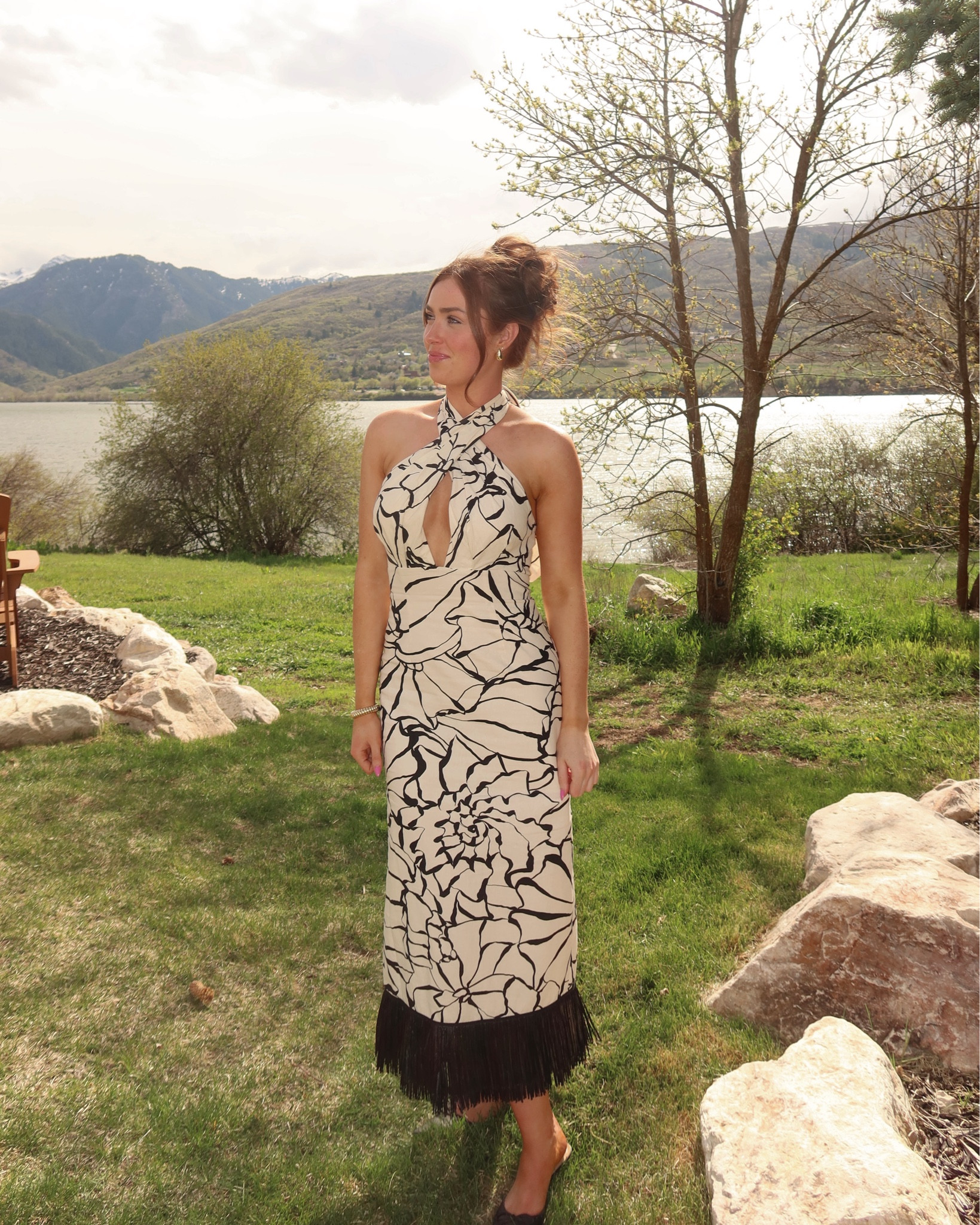 Stunning, elegant, & classy summer dress. Great for summer wedding festivities, European summer trip, & more! Wearing size 4 in dress, 8.5 in shoes. Both run true-to-size :)

#LTKSeasonal #LTKparties #LTKwedding
