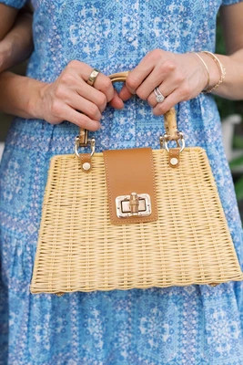 Birdie- Hand Woven with Bamboo Handle | Lisi Lerch Inc