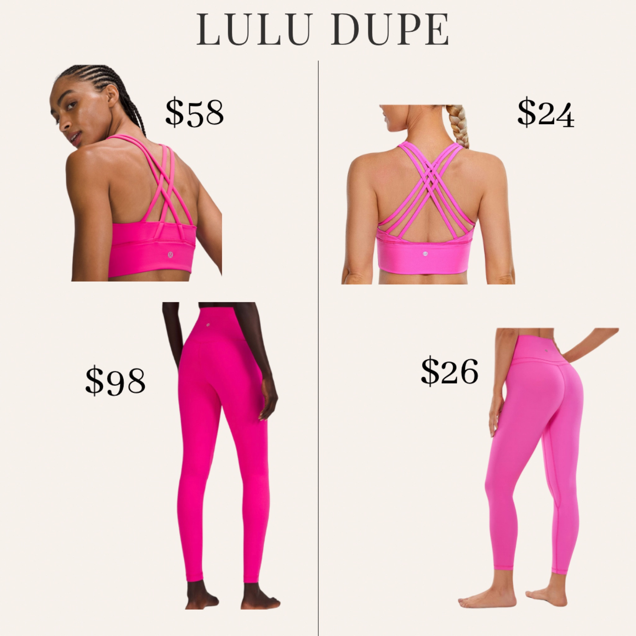 Lulu lemon sonic pink dupe 

#LTKunder100 #LTKunder50 #LTKSale