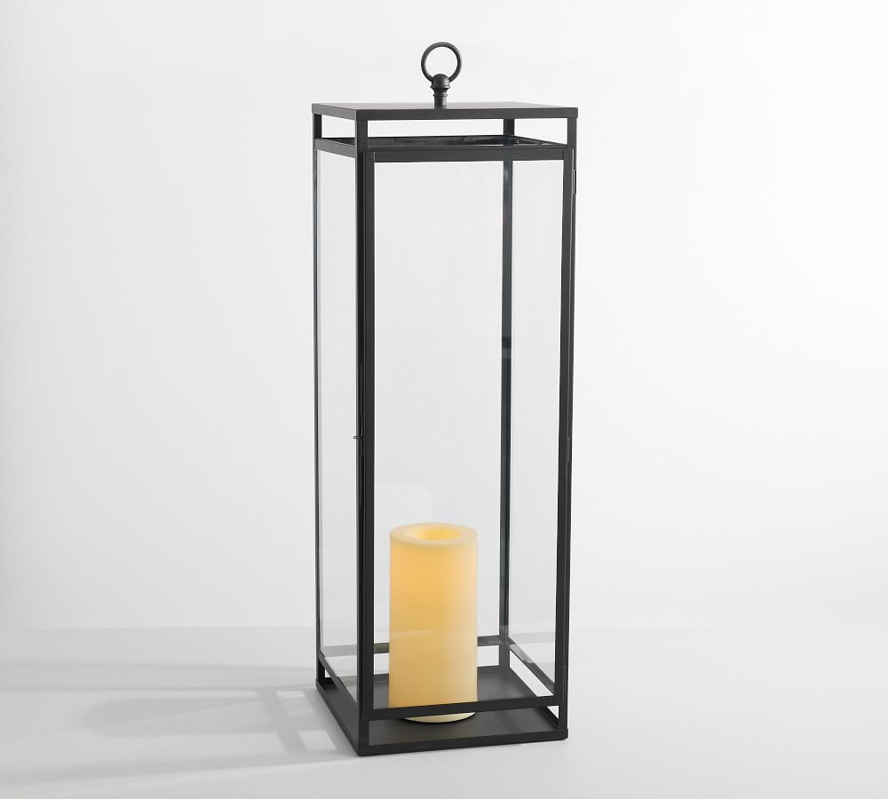 Maxwell Handcrafted Lantern - Black | Pottery Barn (US)