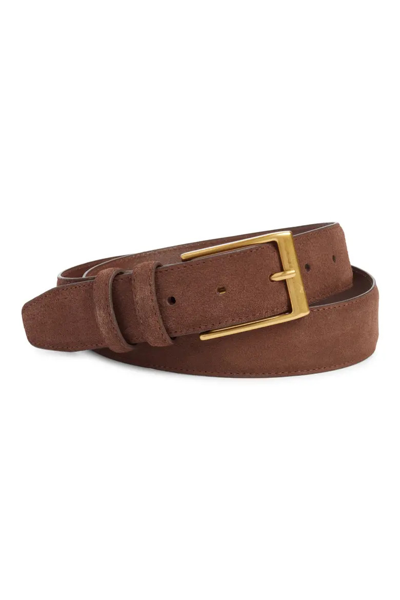Nordstrom Pavel Suede Double Keeper Belt (Men) | Nordstrom | Nordstrom