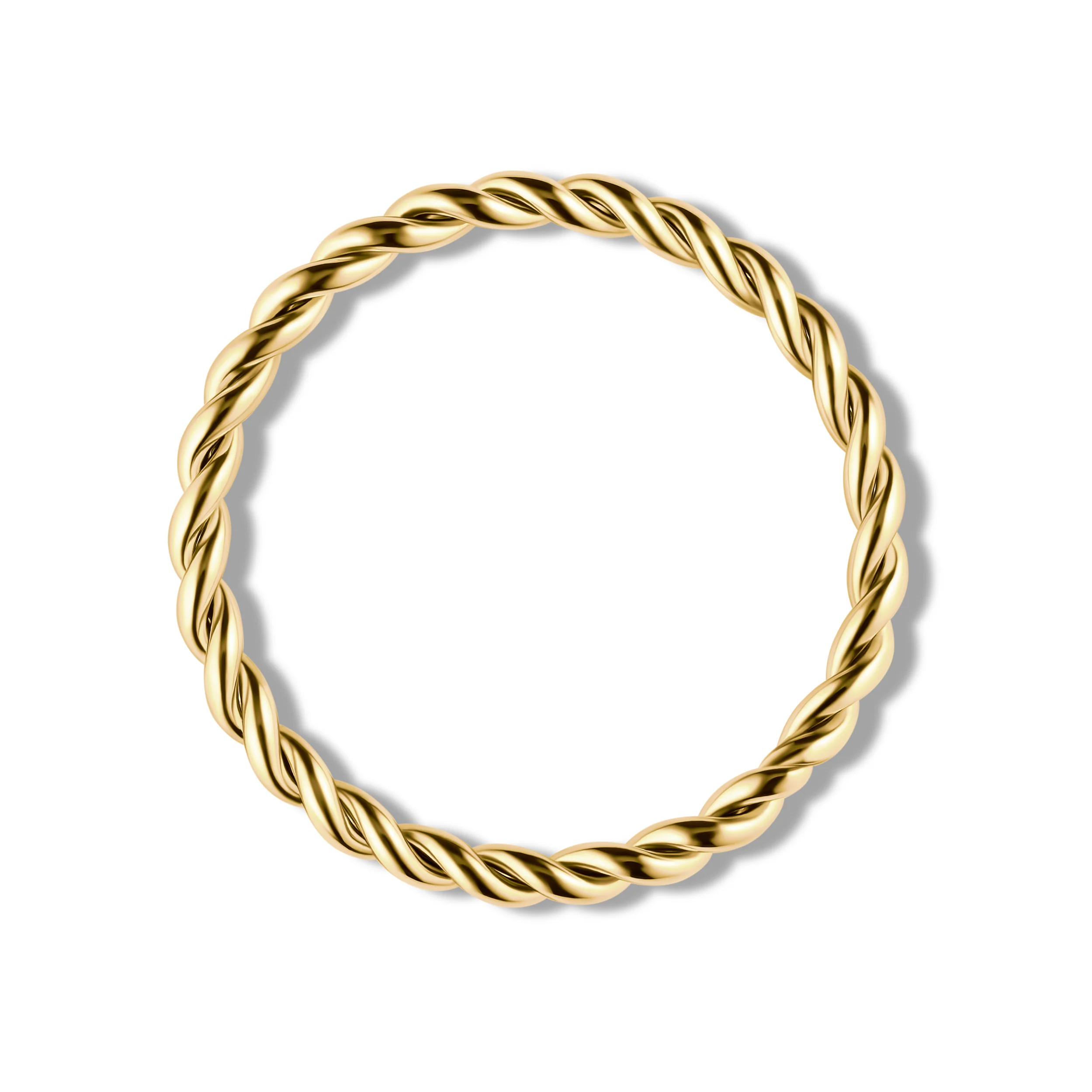 Two-Strand Twist Ring | Garnished in Gold